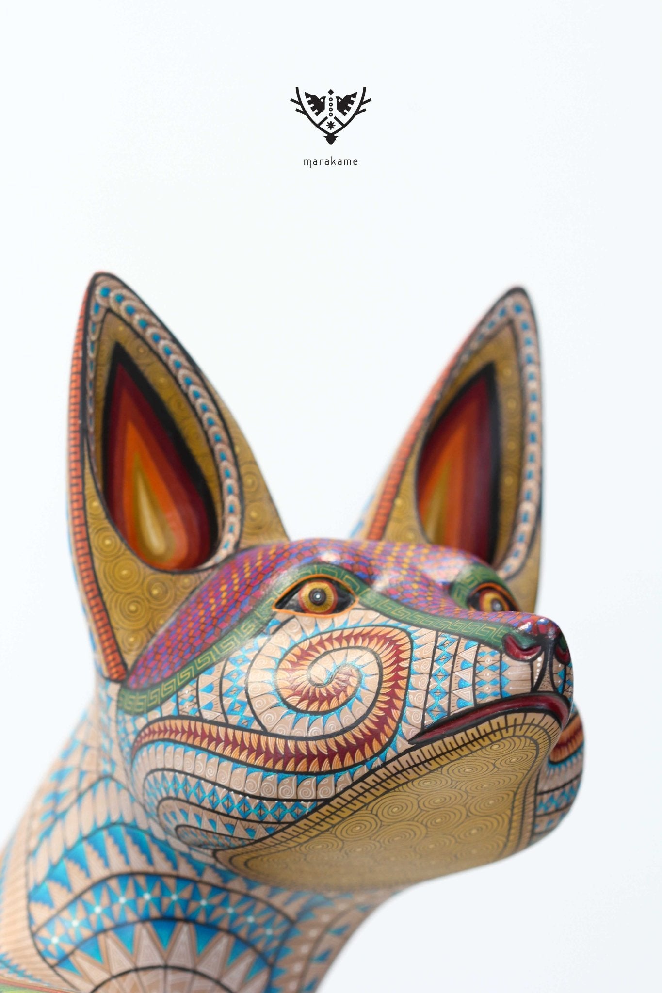 Alebrije Dog - Spiritual Guide - Huichol Art - Marakame