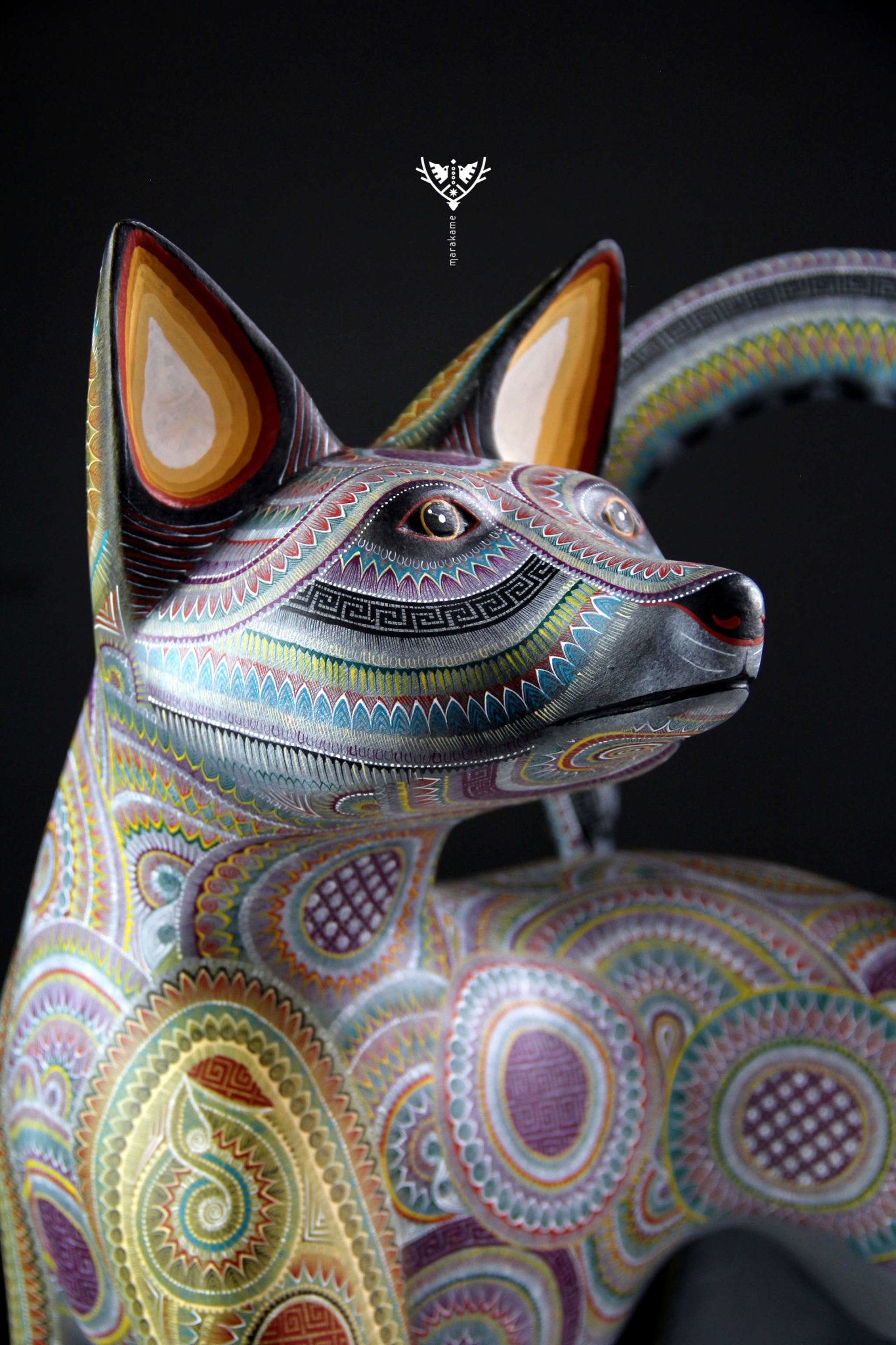 Alebrije Perro - Namboolo' - Arte Huichol - Marakame