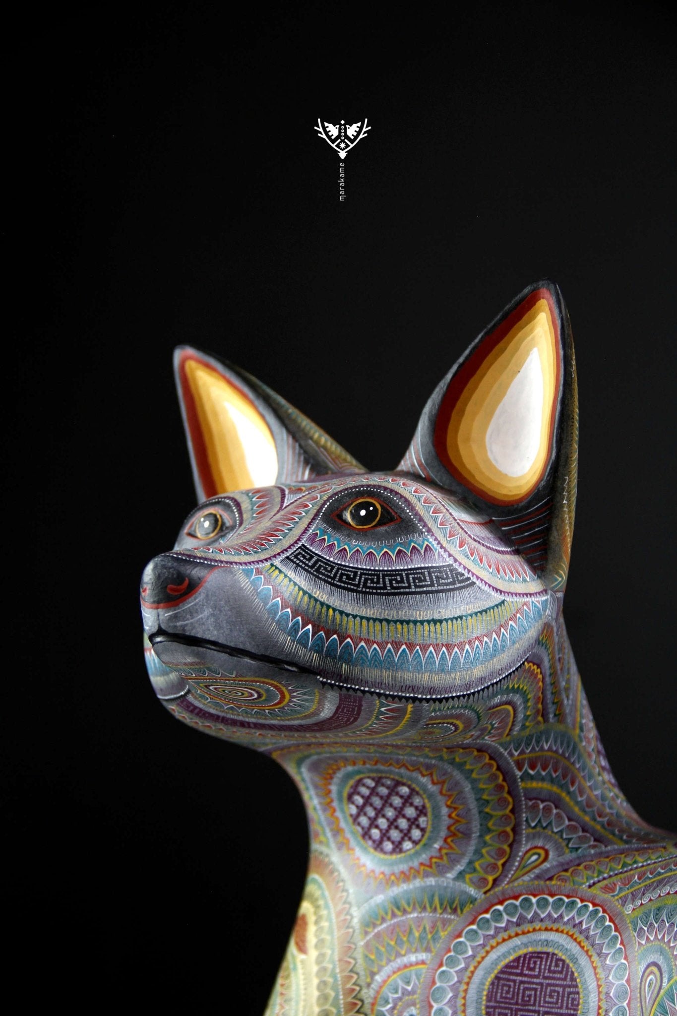 Alebrije Perro - Namboolo' - Arte Huichol - Marakame