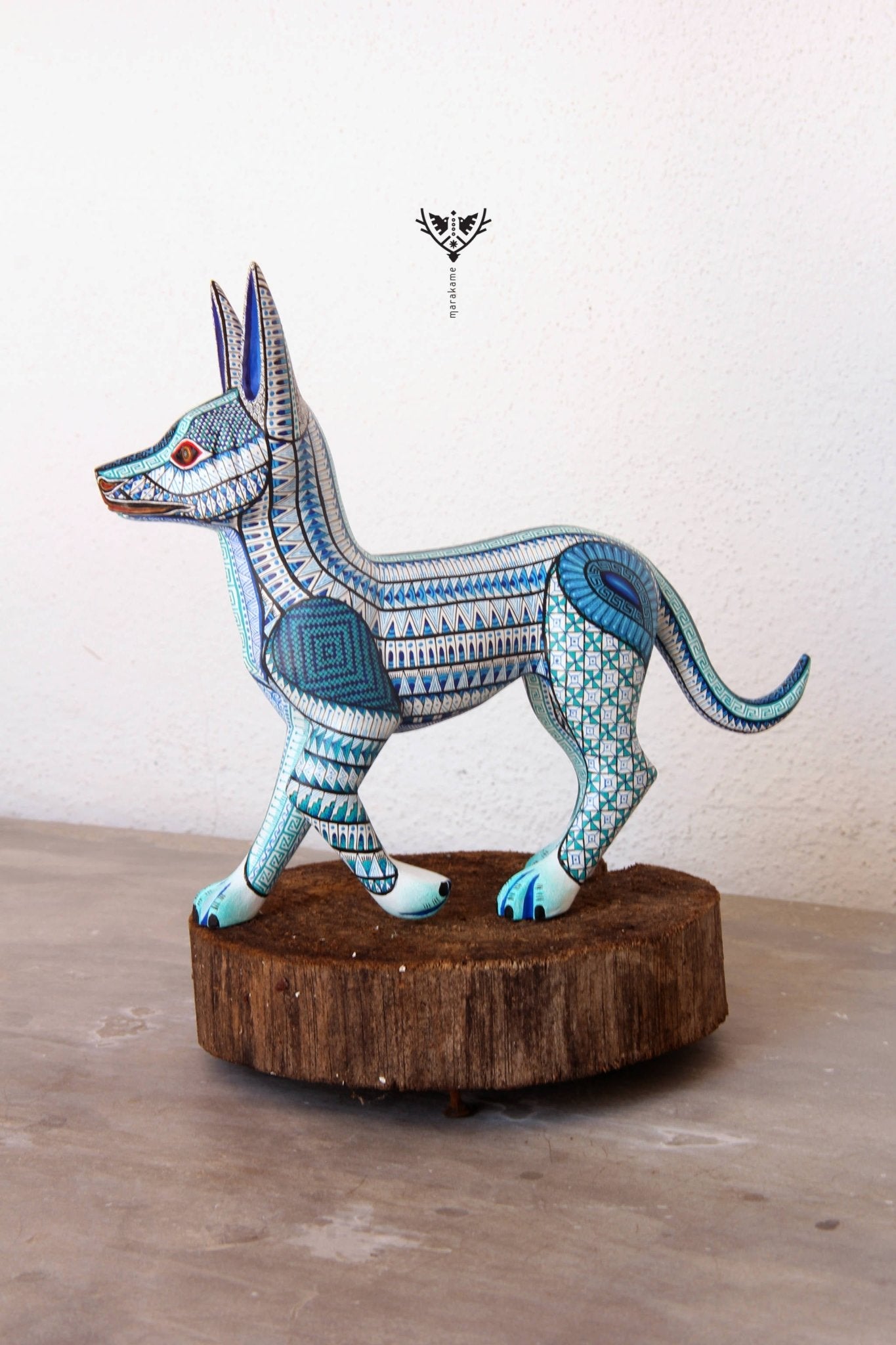 Alebrije - Xolito Dog - Huichol Art - Marakame