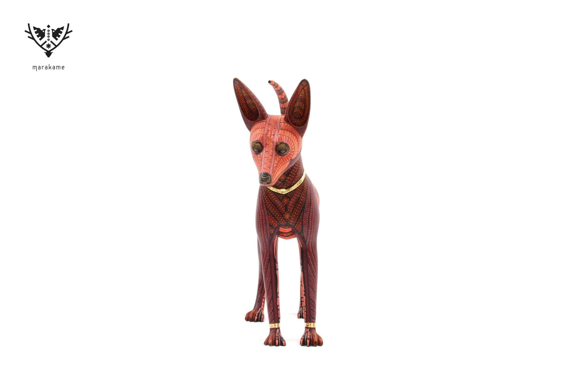 Hund Alebrije - Xoloitzcuintle #2 - Ewige Ruhe - Huichol Art - Marakame