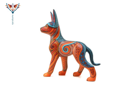 Alebrije - Xoloitzcuintle Dog II - Huichol Art - Marakame
