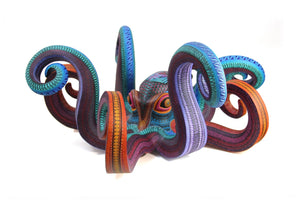 Alebrije Pulpo - Nisadó - Arte Huichol - Marakame