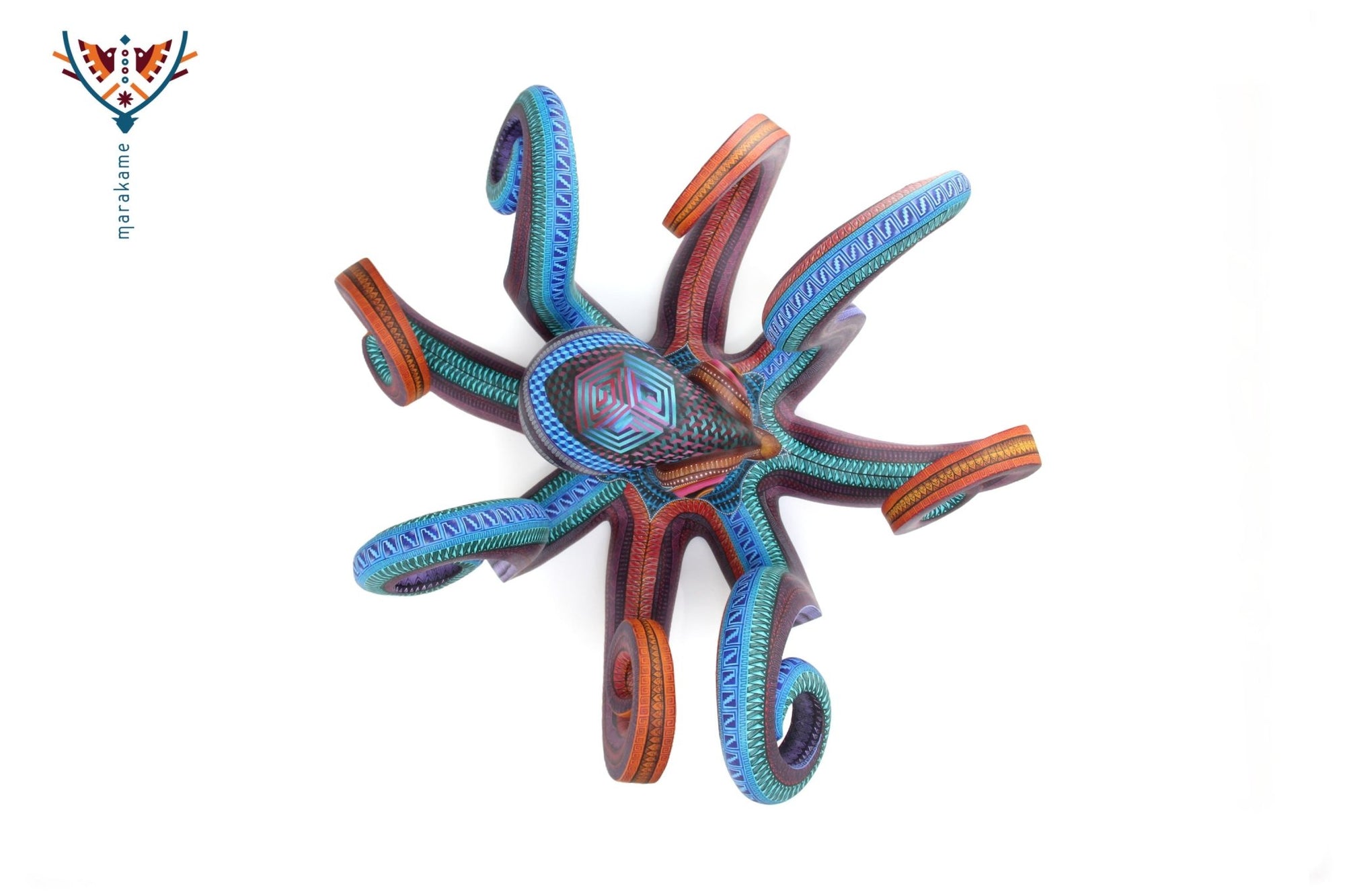 Oktopus Alebrije - Nisadó - Huichol Art - Marakame