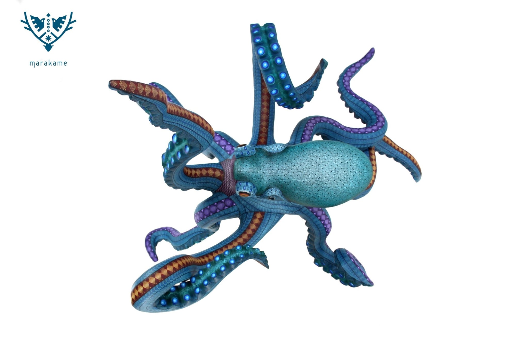 Alebrije - Zapotec Octopus I - Huichol Art - Marakame