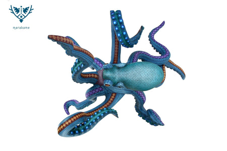 Alebrije - Zapotec Octopus I - Huichol Art - Marakame