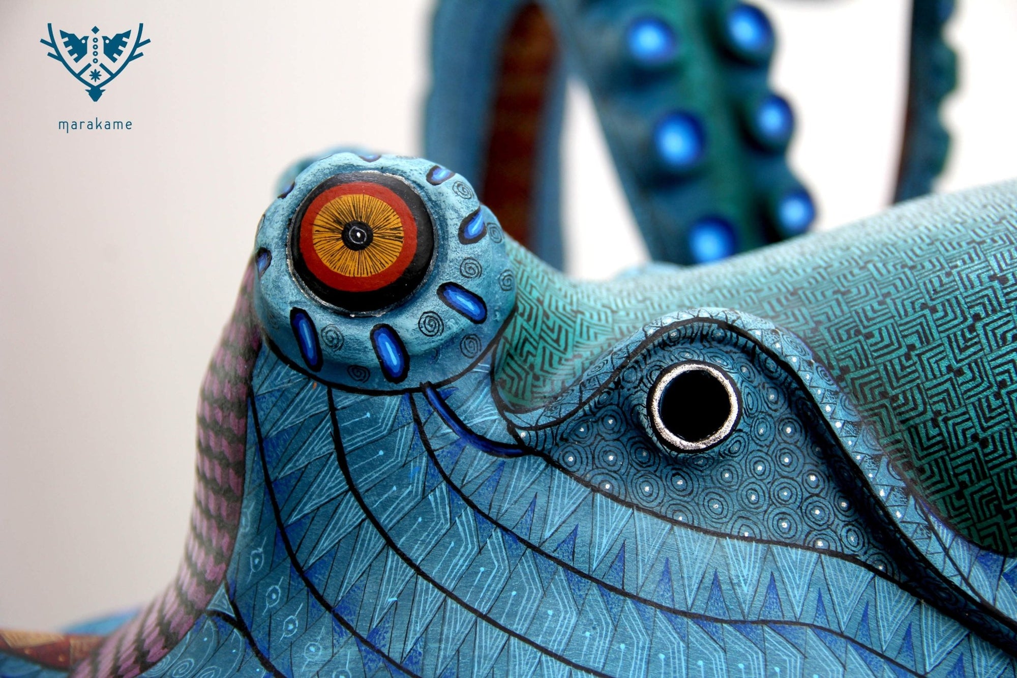 Alebrije - Zapotec Octopus I - Huichol Art - Marakame