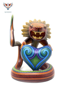 Alebrije - Quetzalcoatl Ladxido' - Huichol-Kunst - Marakame