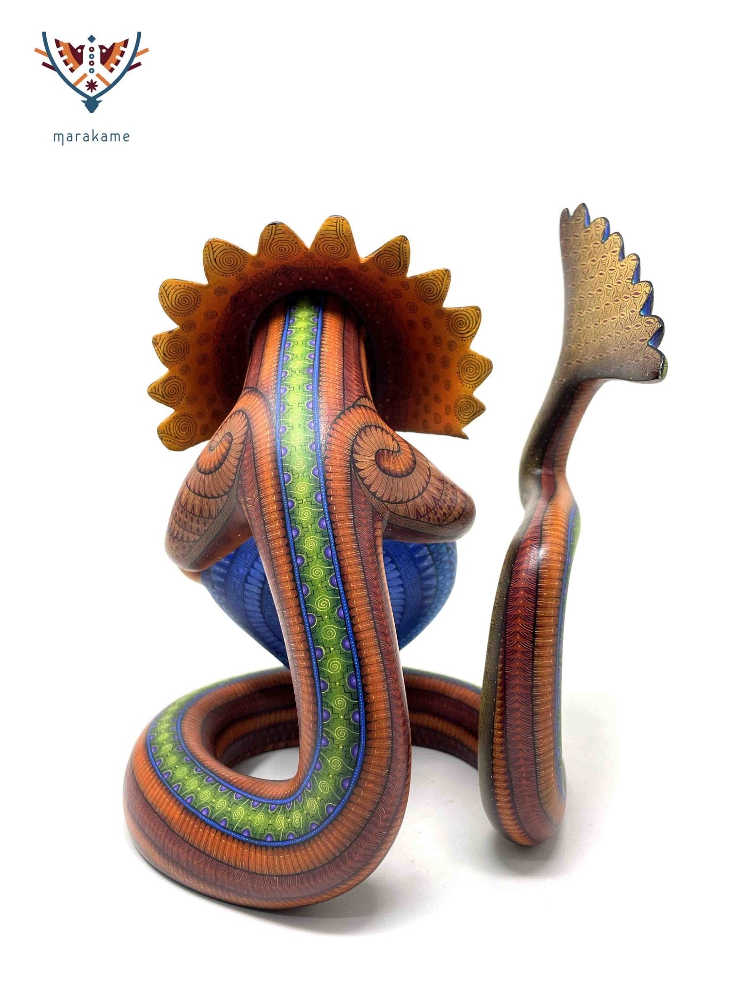 Alebrije - Quetzalcoatl Ladxido' - Art Huichol - Marakame