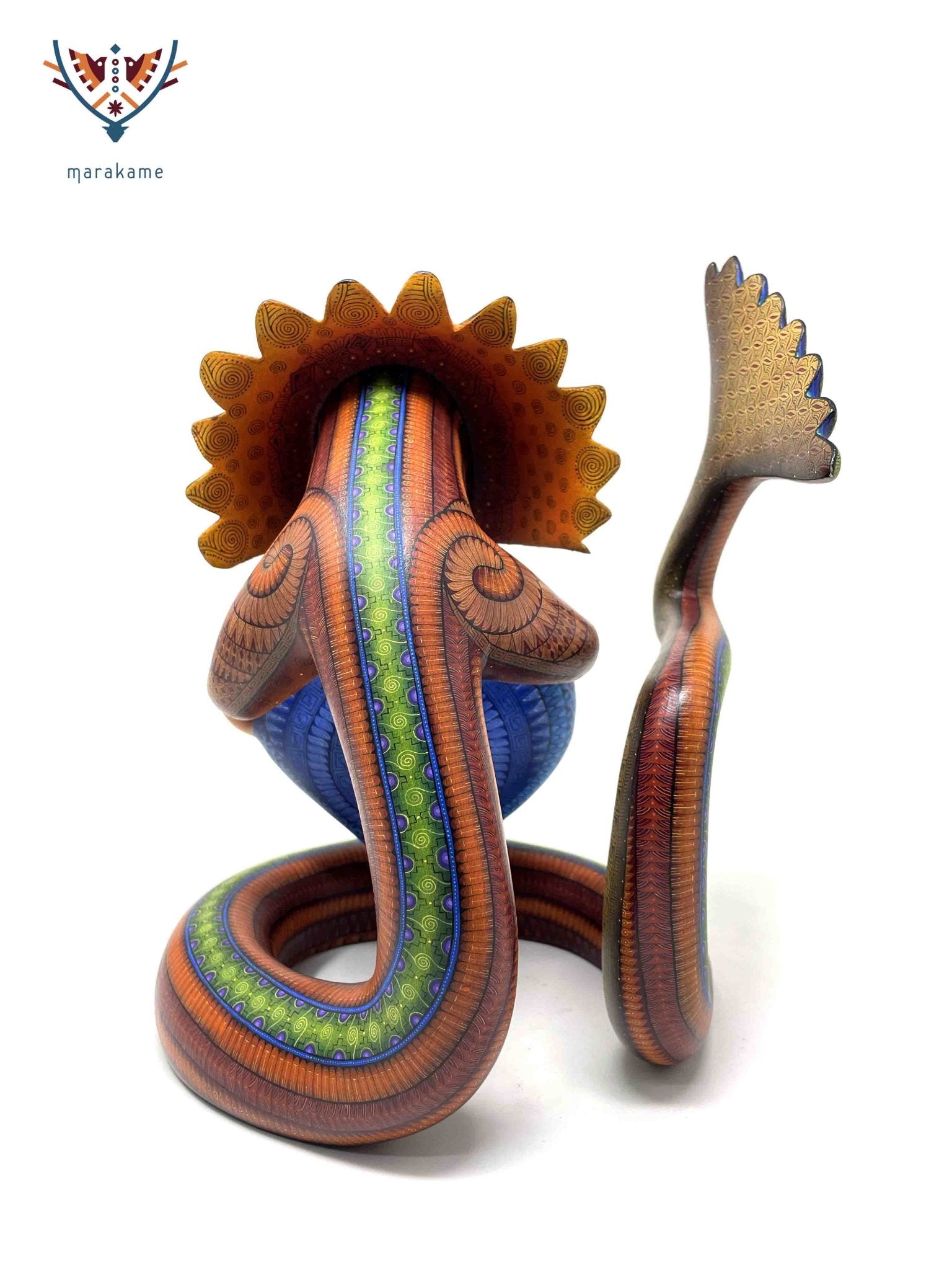 Alebrije - Quetzalcoatl Ladxido' - Huichol-Kunst - Marakame