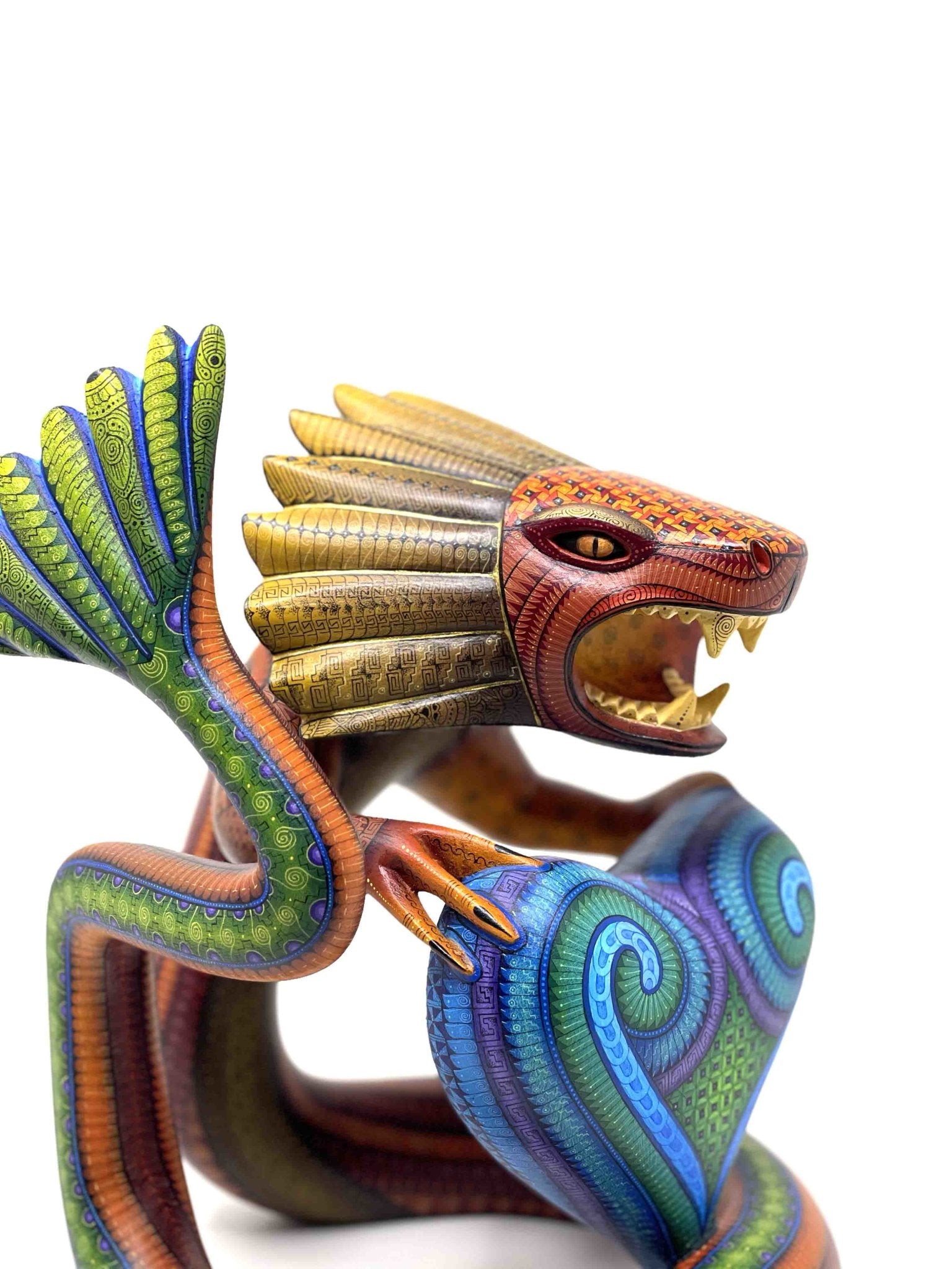 Alebrije - Quetzalcoatl Ladxido' - Arte Huichol - Marakame