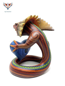 Alebrije - Quetzalcoatl Ladxido' - Huichol-Kunst - Marakame