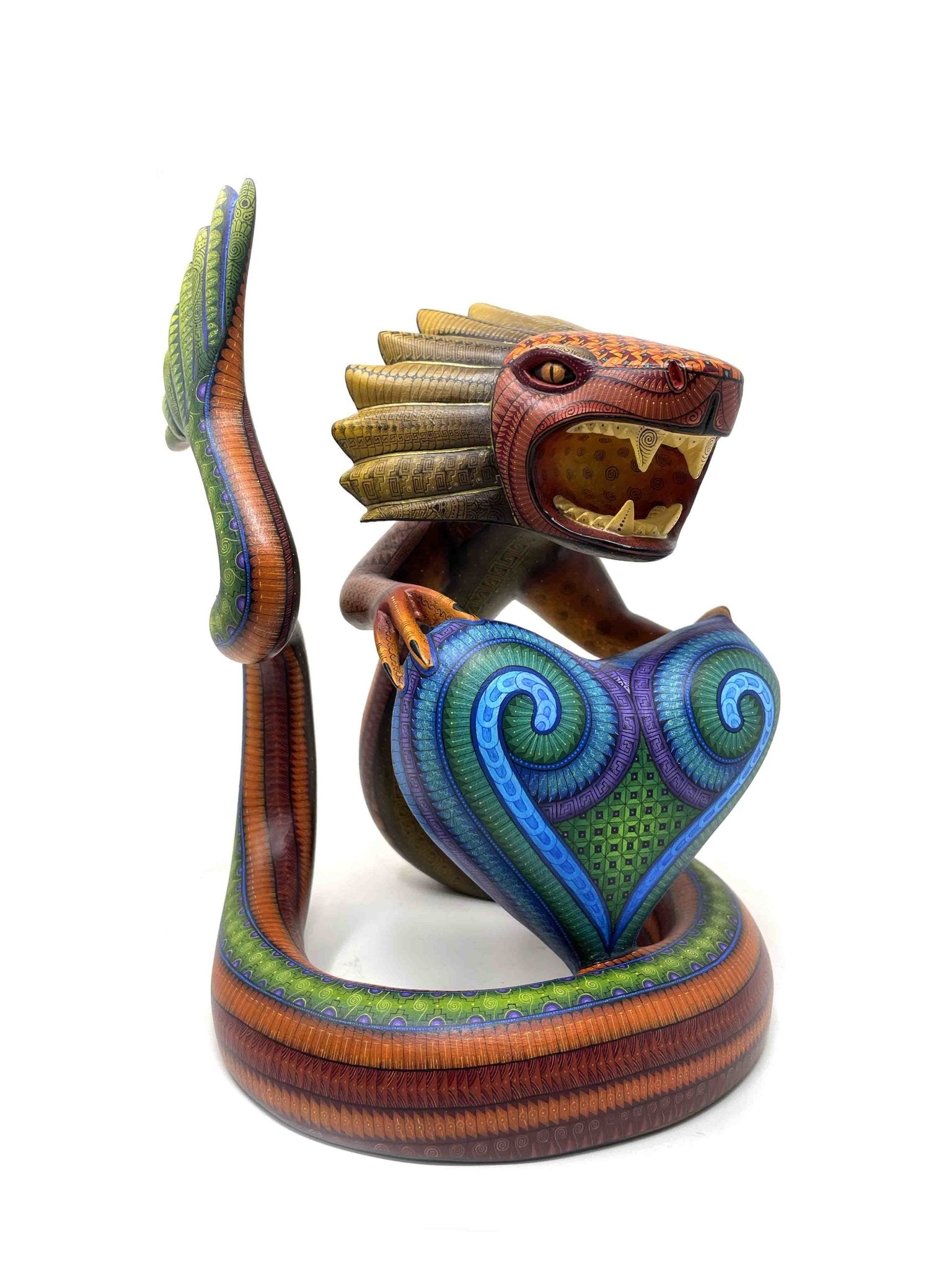 Alebrije - Quetzalcoatl Ladxido' - Art Huichol - Marakame