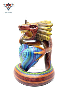 Alebrije - Quetzalcoatl Ladxido' - Huichol-Kunst - Marakame