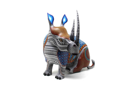 Alebrije - Rhino - Huichol Art - Marakame