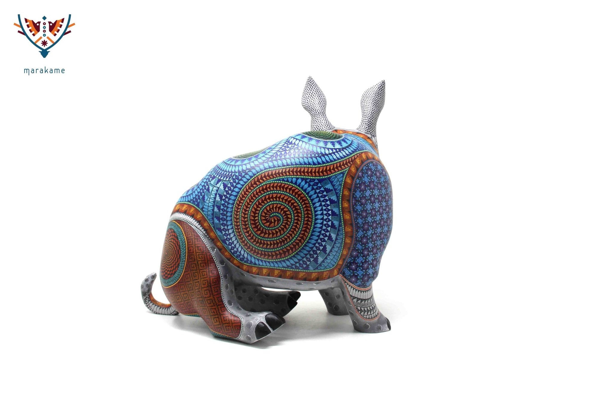 Alebrije - Rhinocéros - Art Huichol - Marakame