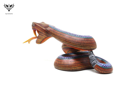 Serpent Alebrije - Beenda 'I - Art Huichol - Marakame