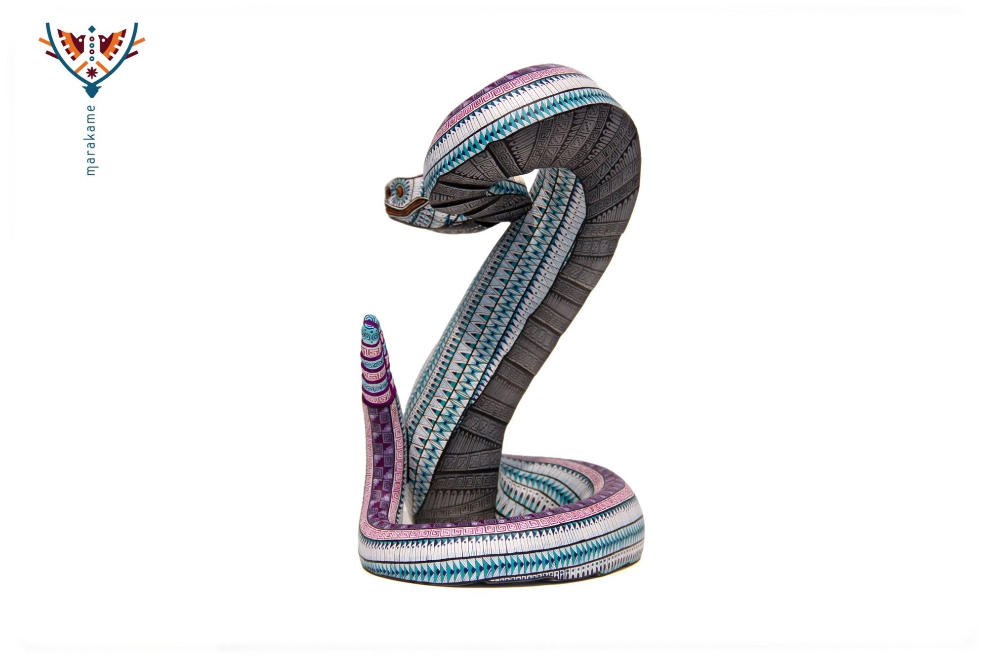 Snake Alebrije - Rattlesnake I - Huichol Art - Marakame