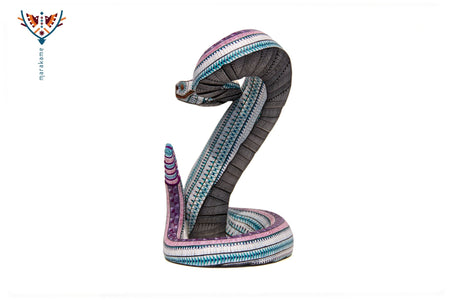 Serpent Alebrije - Serpent à sonnette I - Art Huichol - Marakame