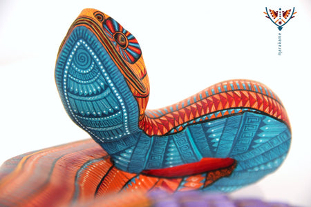 Snake Alebrije - Rattlesnake II - Huichol Art - Marakame