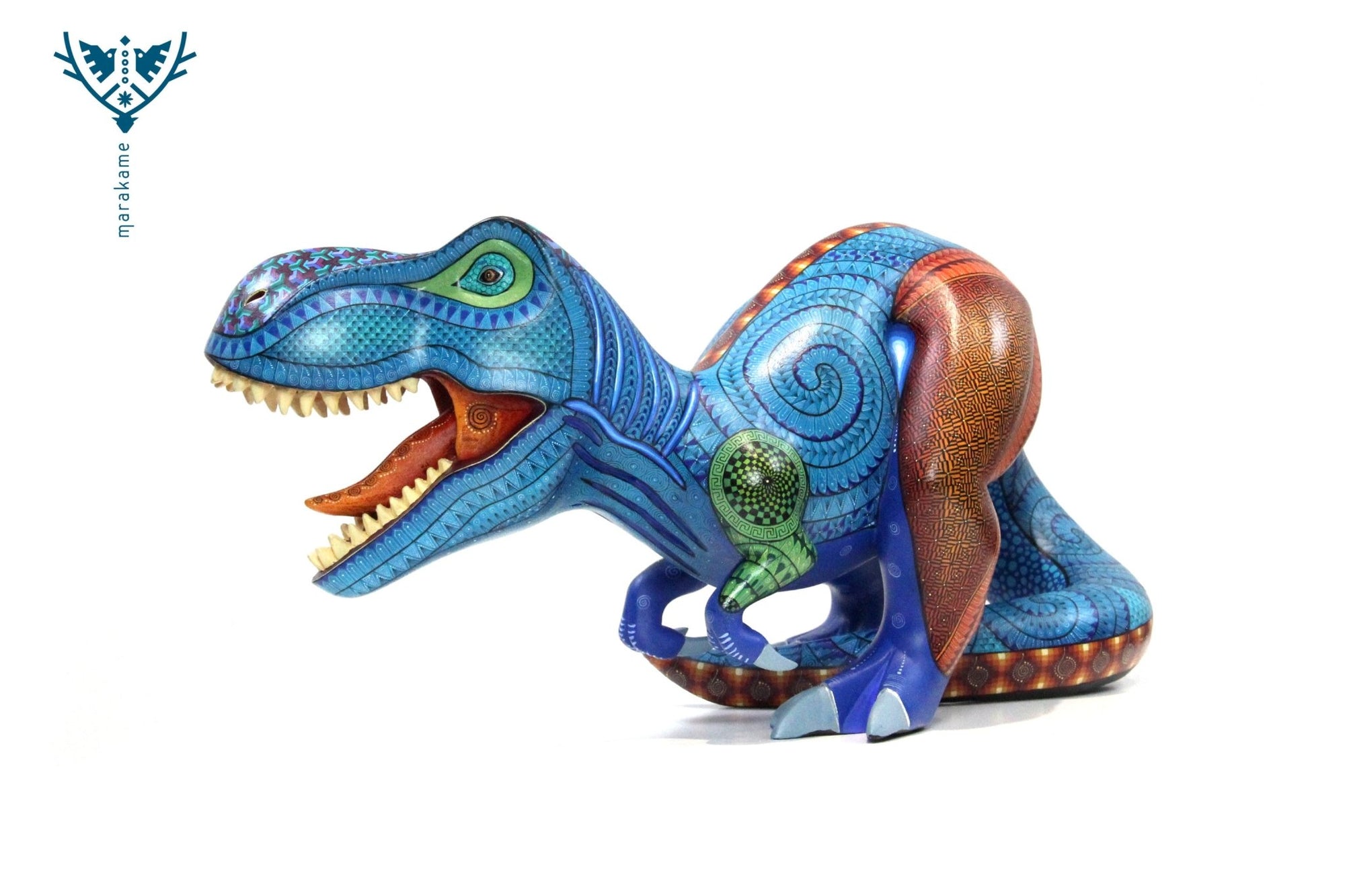 Alebrije - T-Rex - Arte Huichol - Marakame