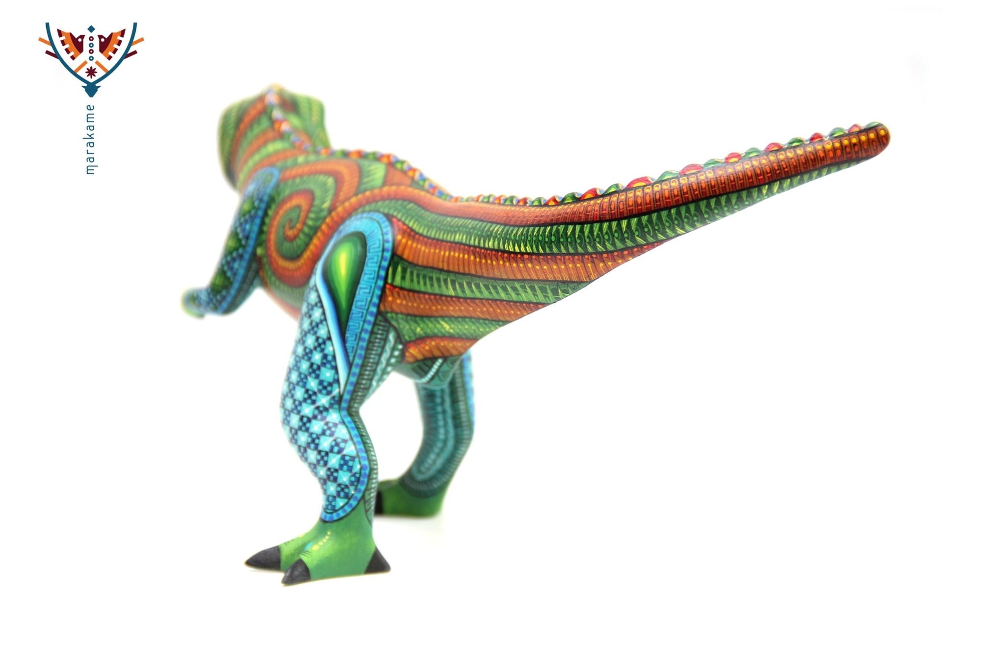 Alebrije - T-Rex I - Arte Huichol - Marakame