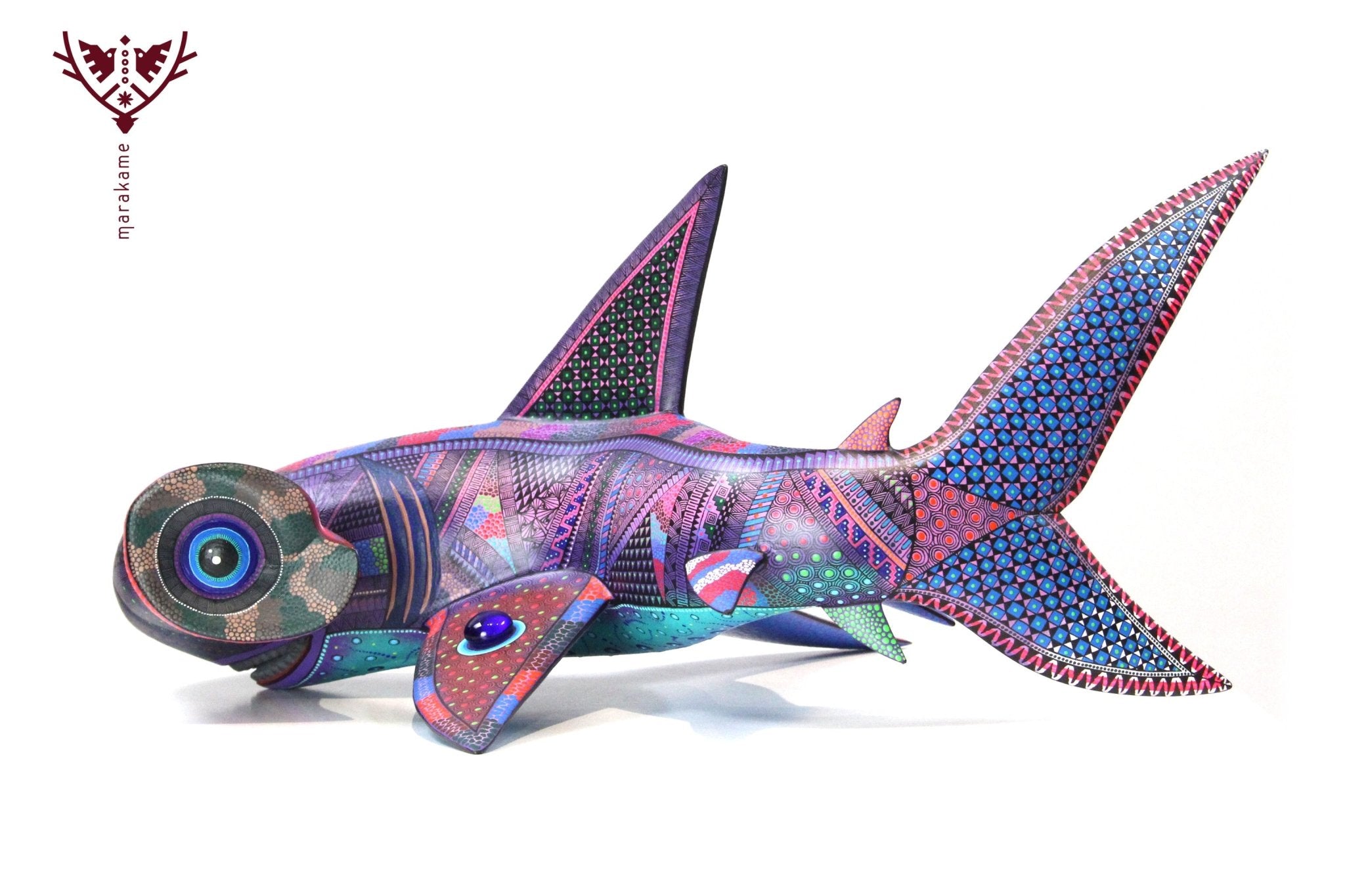 Alebrije - シュモクザメ - Huichol Art - マラカメ