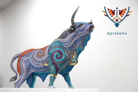 Alebrije - Toro - Arte Huichol - Marakame