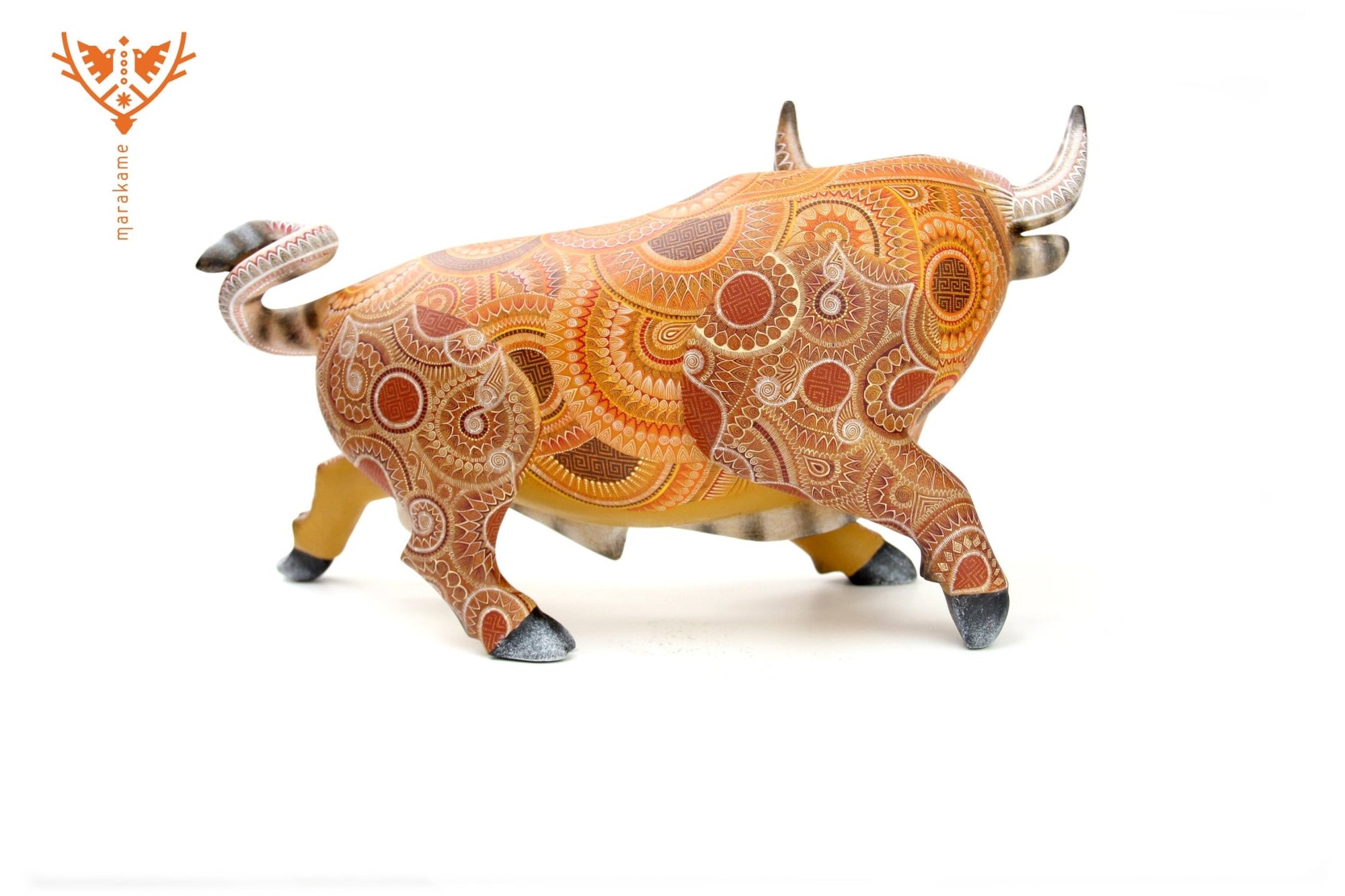 Alebrije - Bull - Huichol Art - Marakame