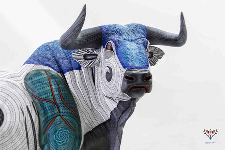 Alebrije - Toro Imperiale - Arte Huichol - Marakame