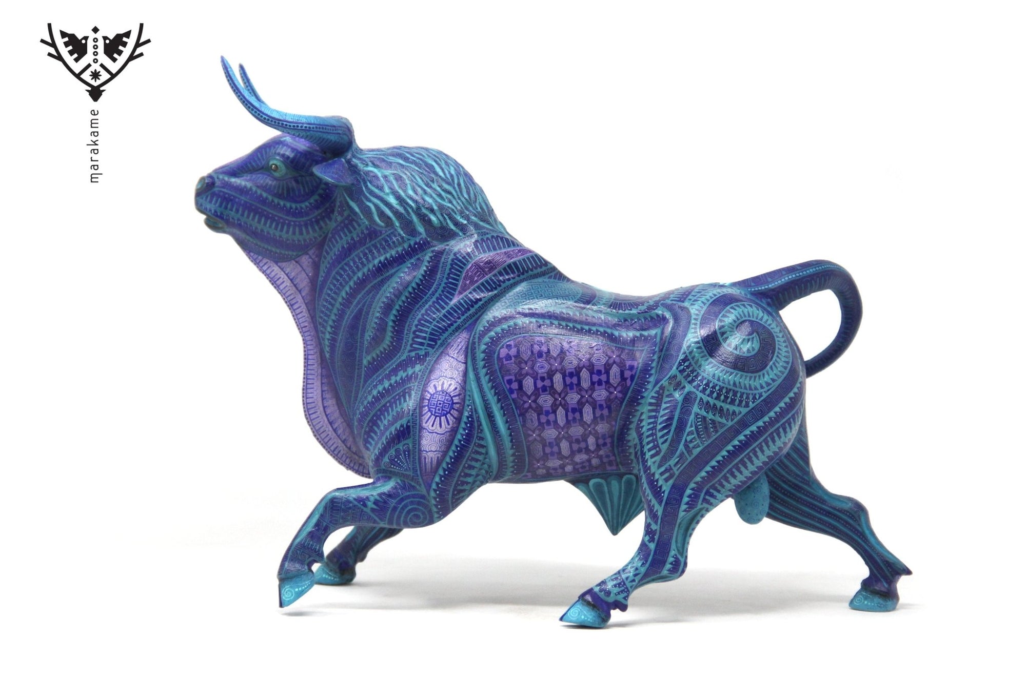 Alebrije Bull - Yuze I - Huichol Art - Marakame