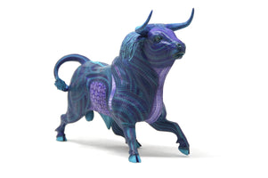 Alebrije Bull-Yuze I-Huichol Art-Marakame