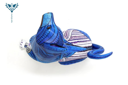 Alebrije – Schüchterner blauer Xolo – Huichol-Kunst – Marakame