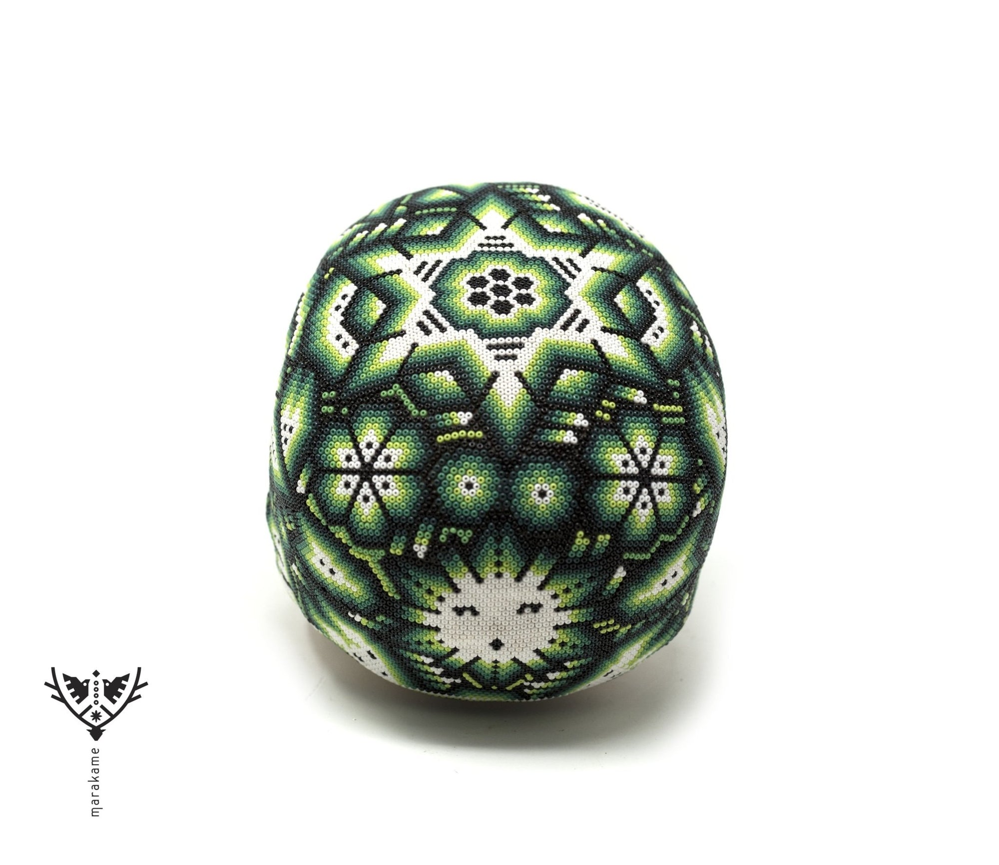 Calavera Huichol - Tatei - Arte Huichol - Marakame