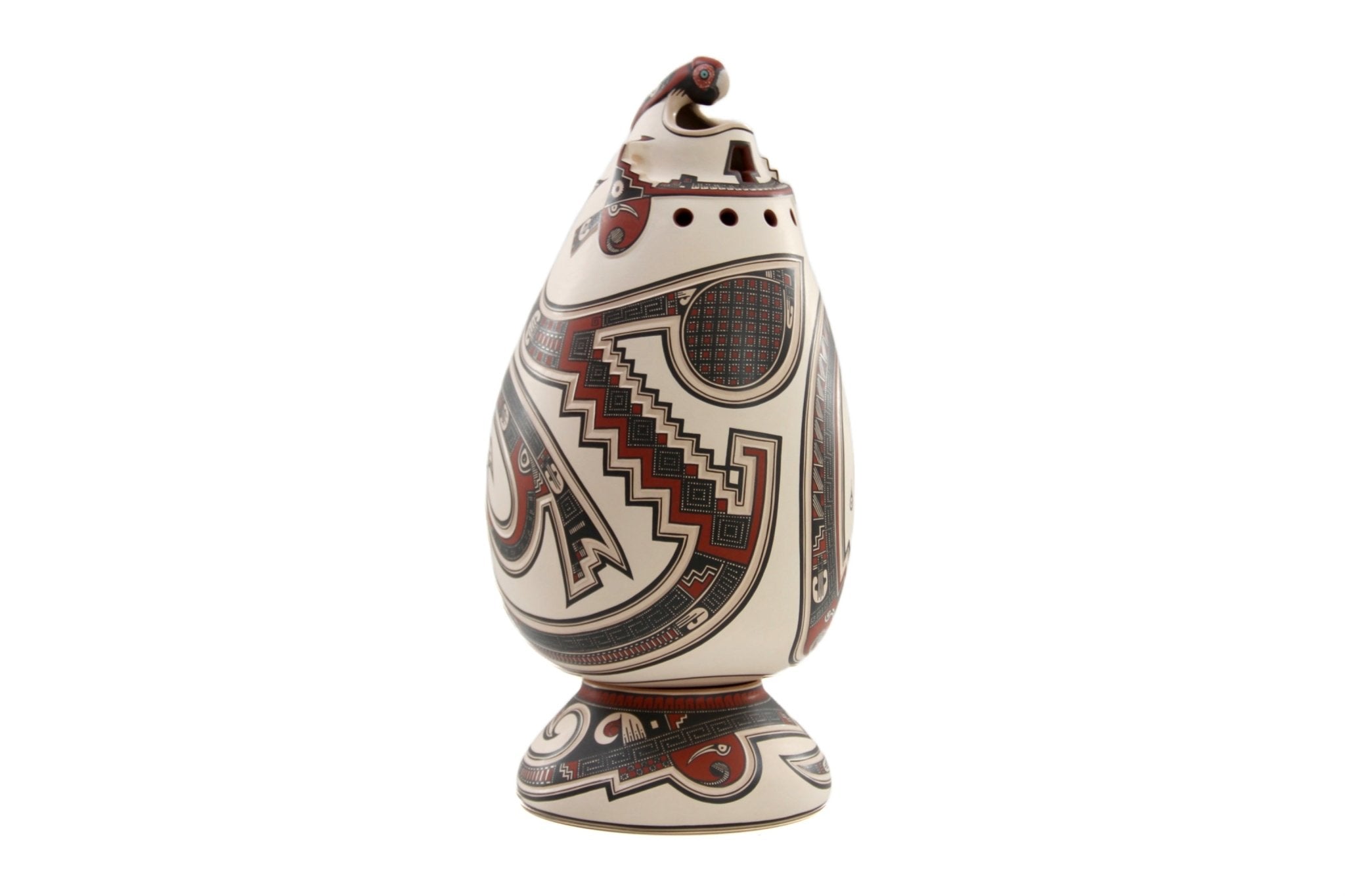 Céramique Mata Ortiz - Aigle II - Art Huichol - Marakame