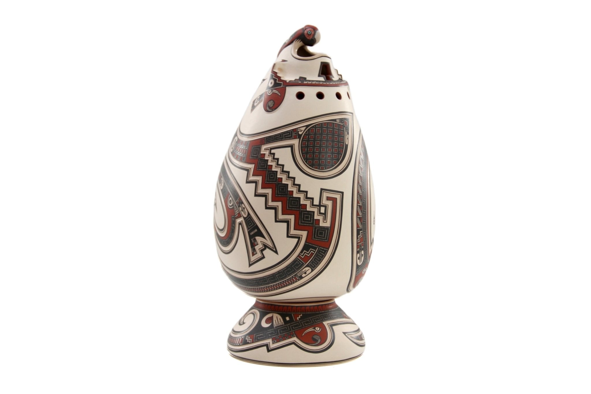 Mata Ortiz Ceramics - Eagle II - Huichol Art - Marakame