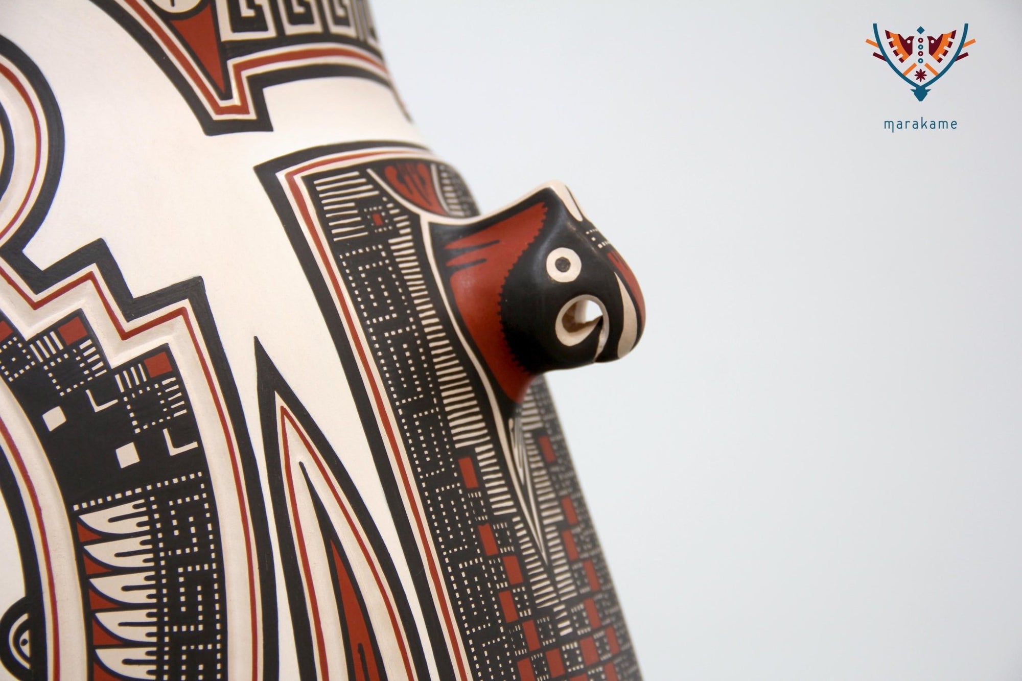 Mata Ortiz Ceramics - Northern Eagles - Huichol Art - Marakame