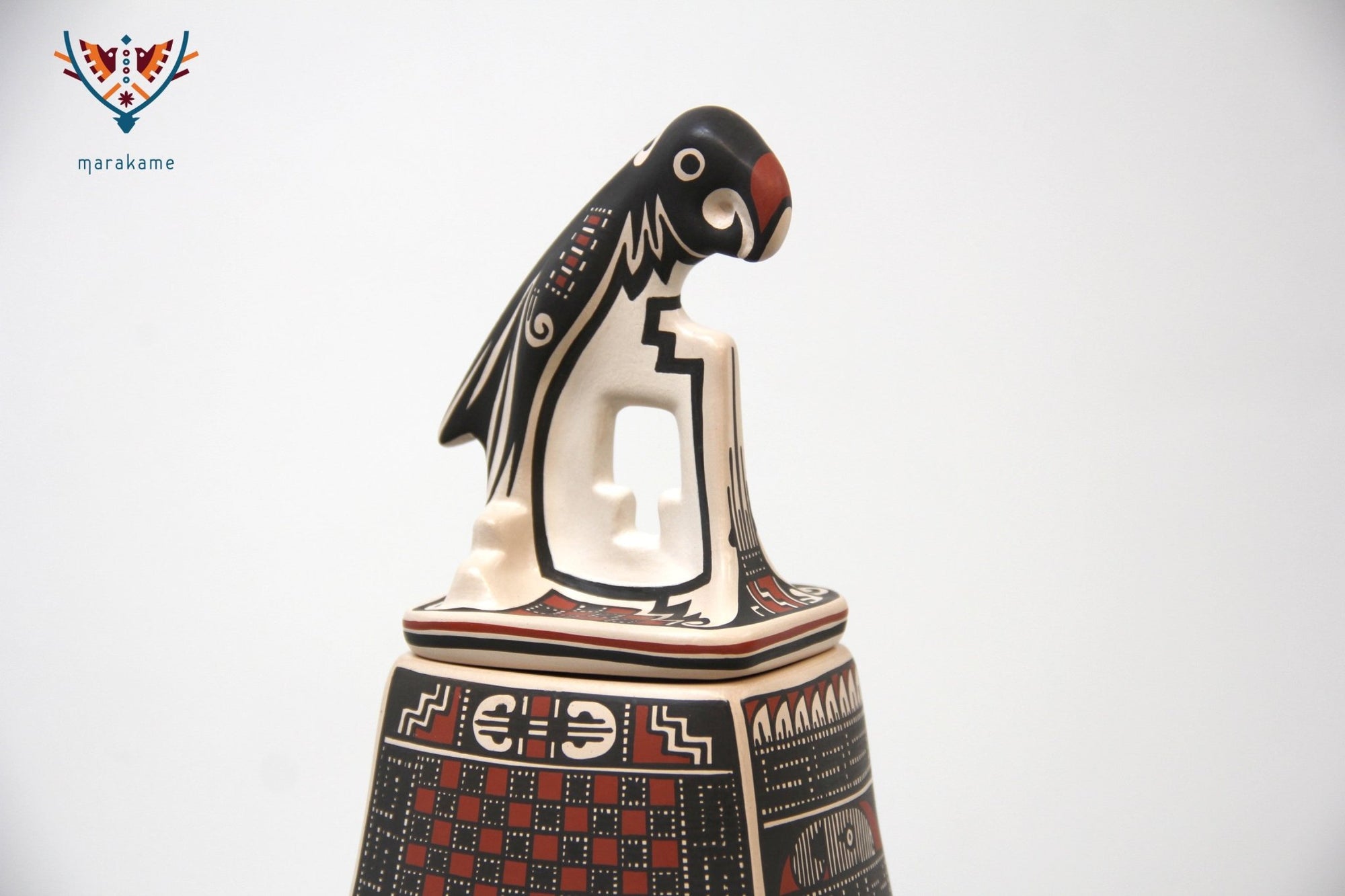 Mata Ortiz Ceramics - Northern Eagles - Huichol Art - Marakame