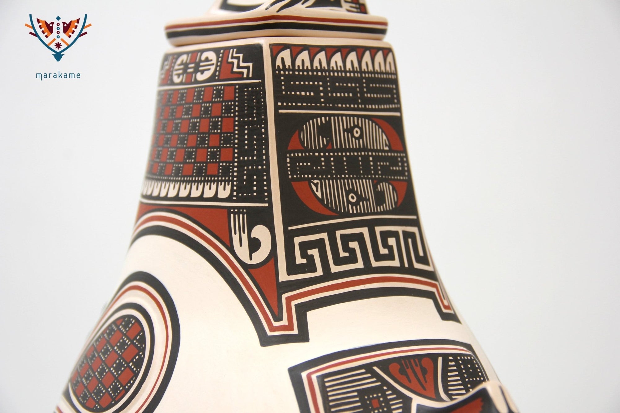 Mata Ortiz Ceramics - Northern Eagles - Huichol Art - Marakame