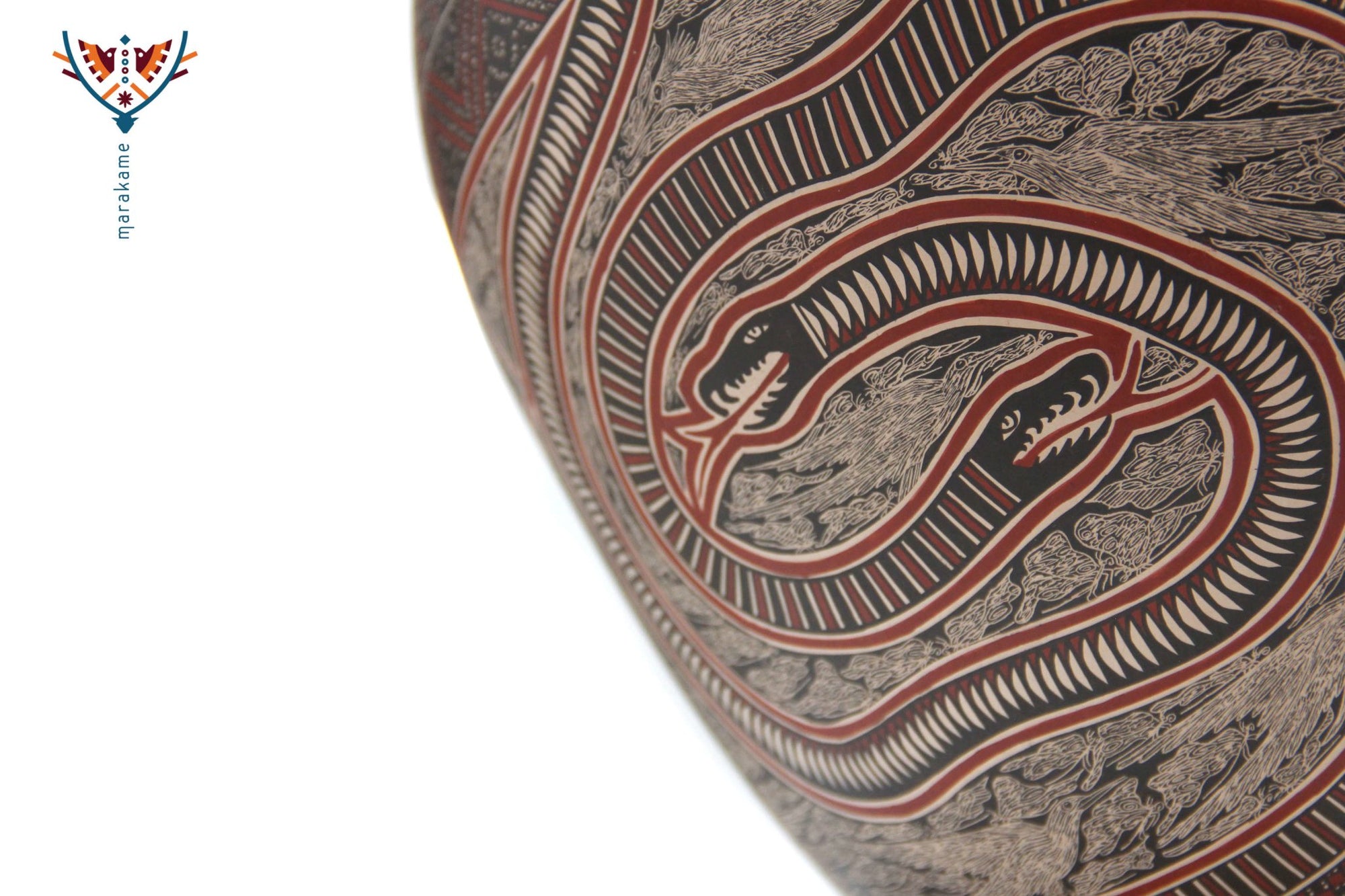 Ceramics of Mata Ortiz - Birds - 3° posto Ceramic Contest 2020 - Huichol Art - Marakame