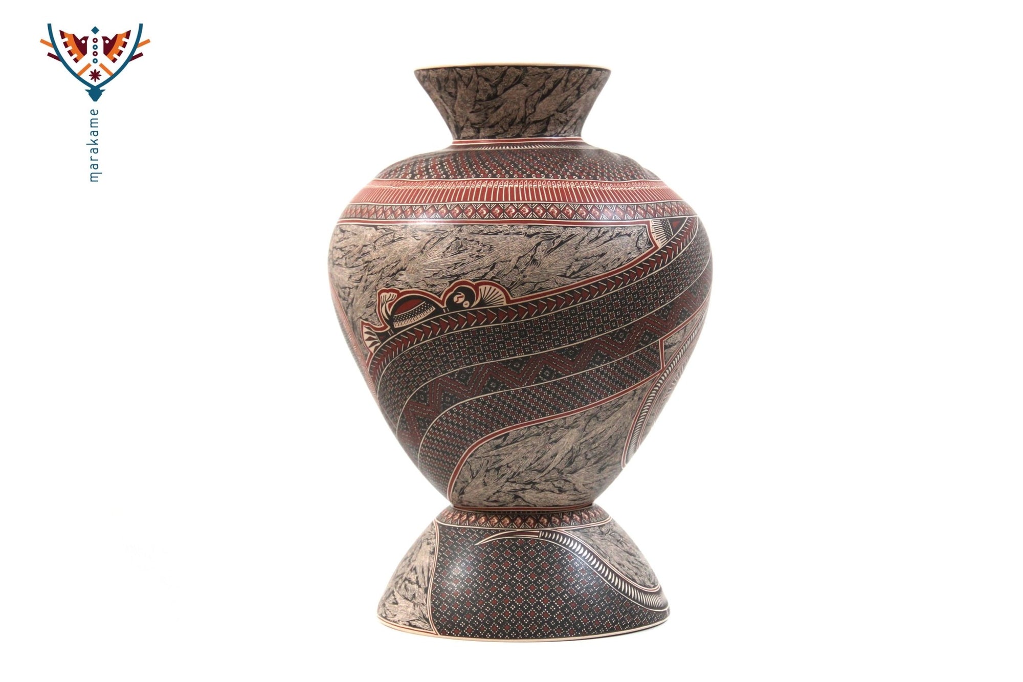 Ceramics of Mata Ortiz - Birds - 3° posto Ceramic Contest 2020 - Huichol Art - Marakame