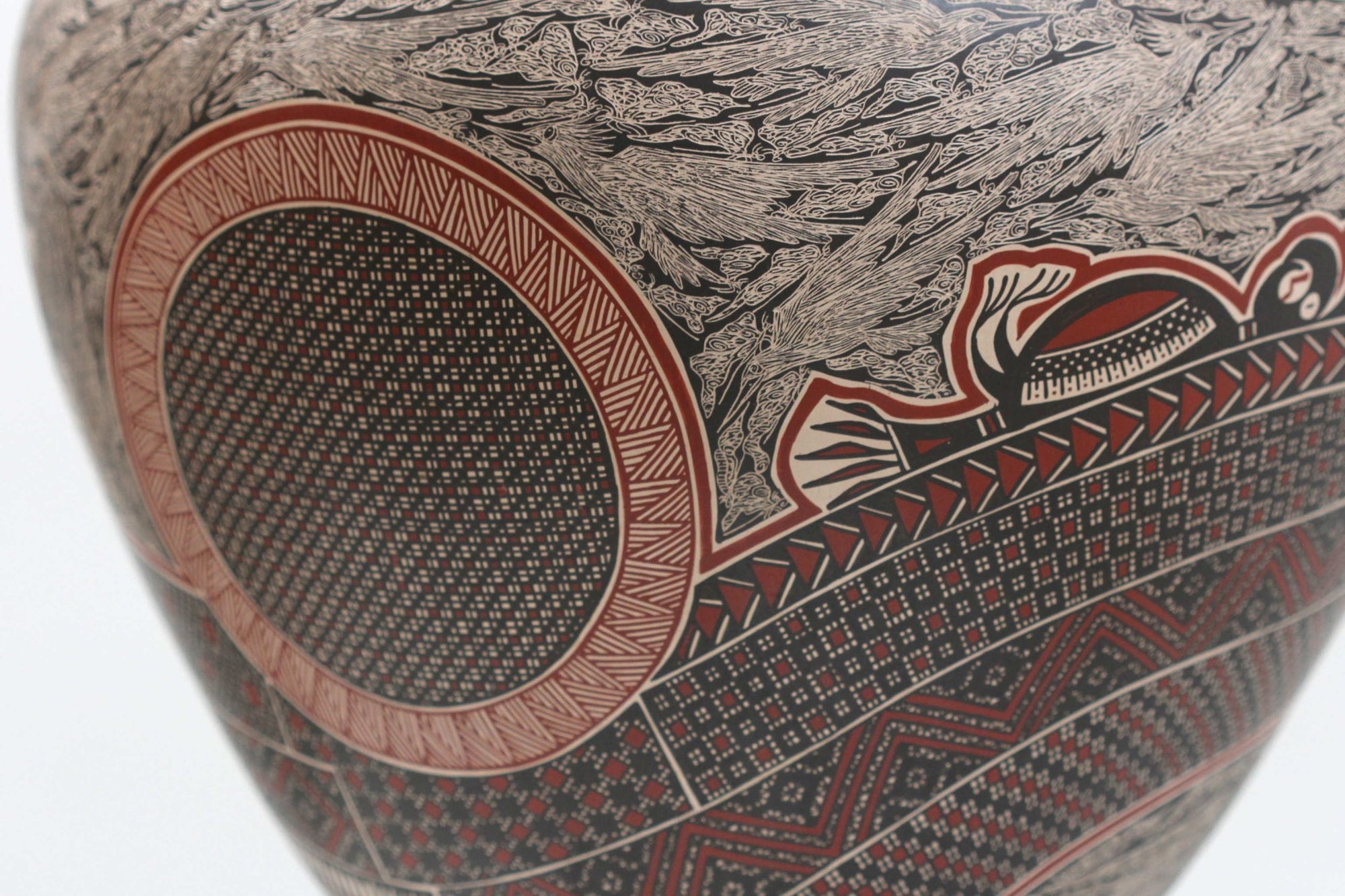 Ceramics of Mata Ortiz - Birds - 3° posto Ceramic Contest 2020 - Huichol Art - Marakame