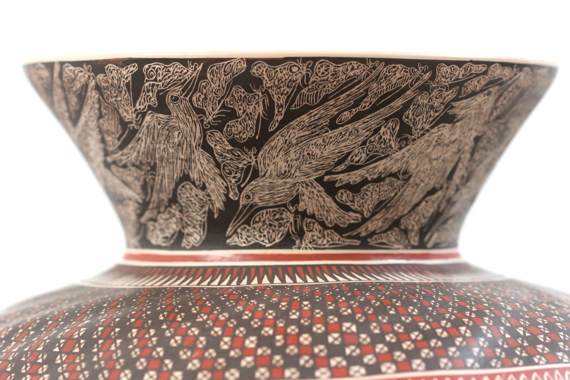 Ceramics of Mata Ortiz - Birds - 3° posto Ceramic Contest 2020 - Huichol Art - Marakame