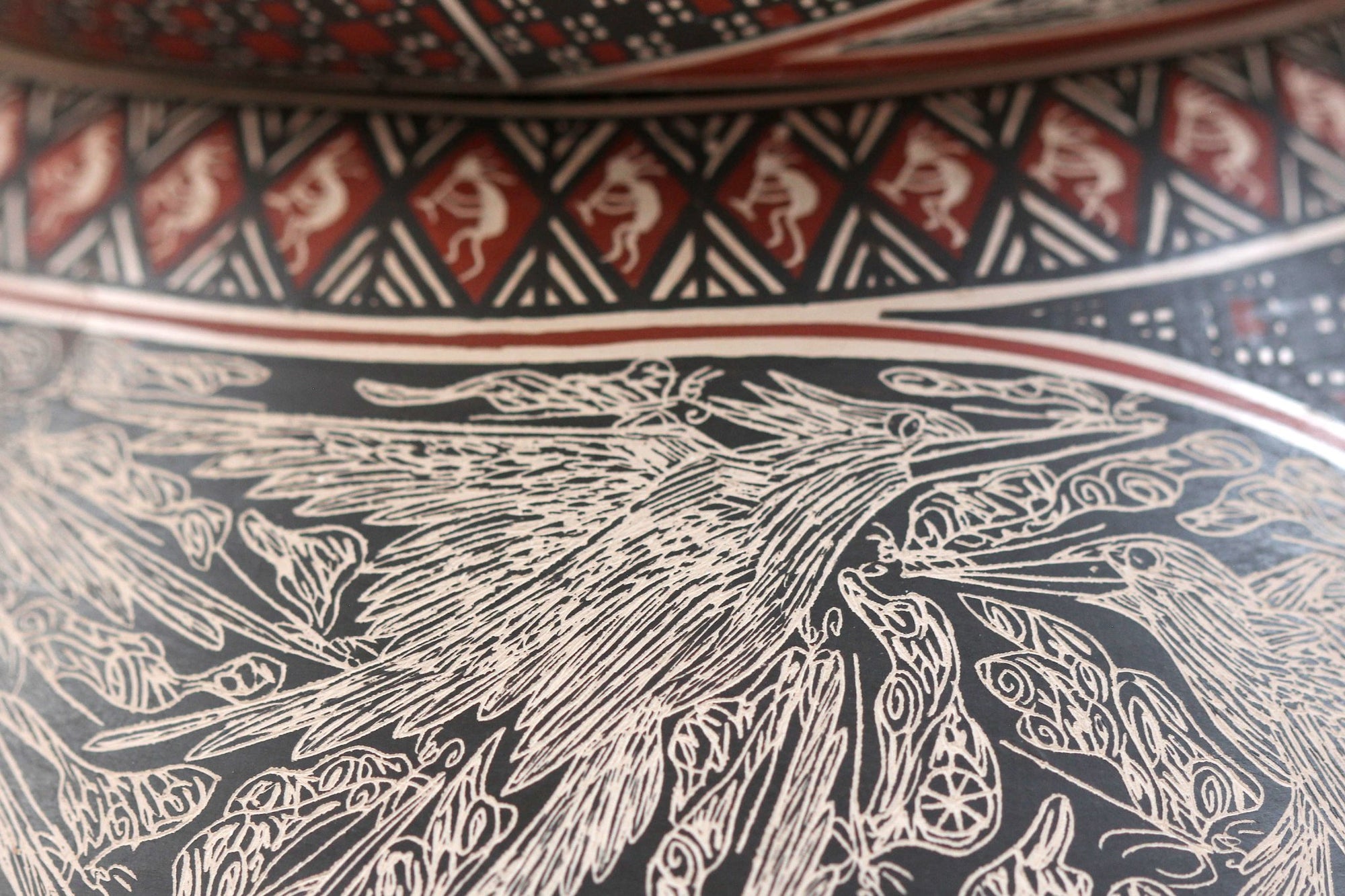 Ceramics of Mata Ortiz - Birds - 3° posto Ceramic Contest 2020 - Huichol Art - Marakame