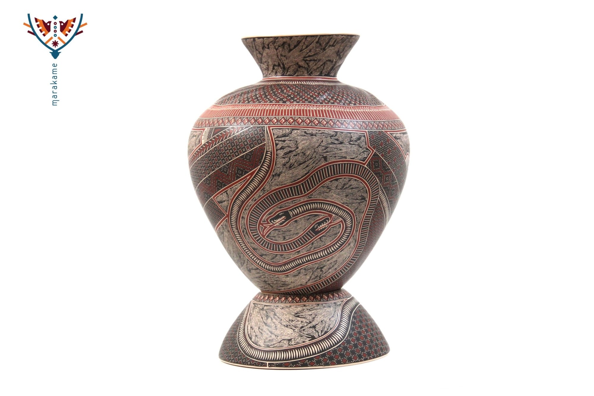 Ceramics of Mata Ortiz - Birds - 3° posto Ceramic Contest 2020 - Huichol Art - Marakame