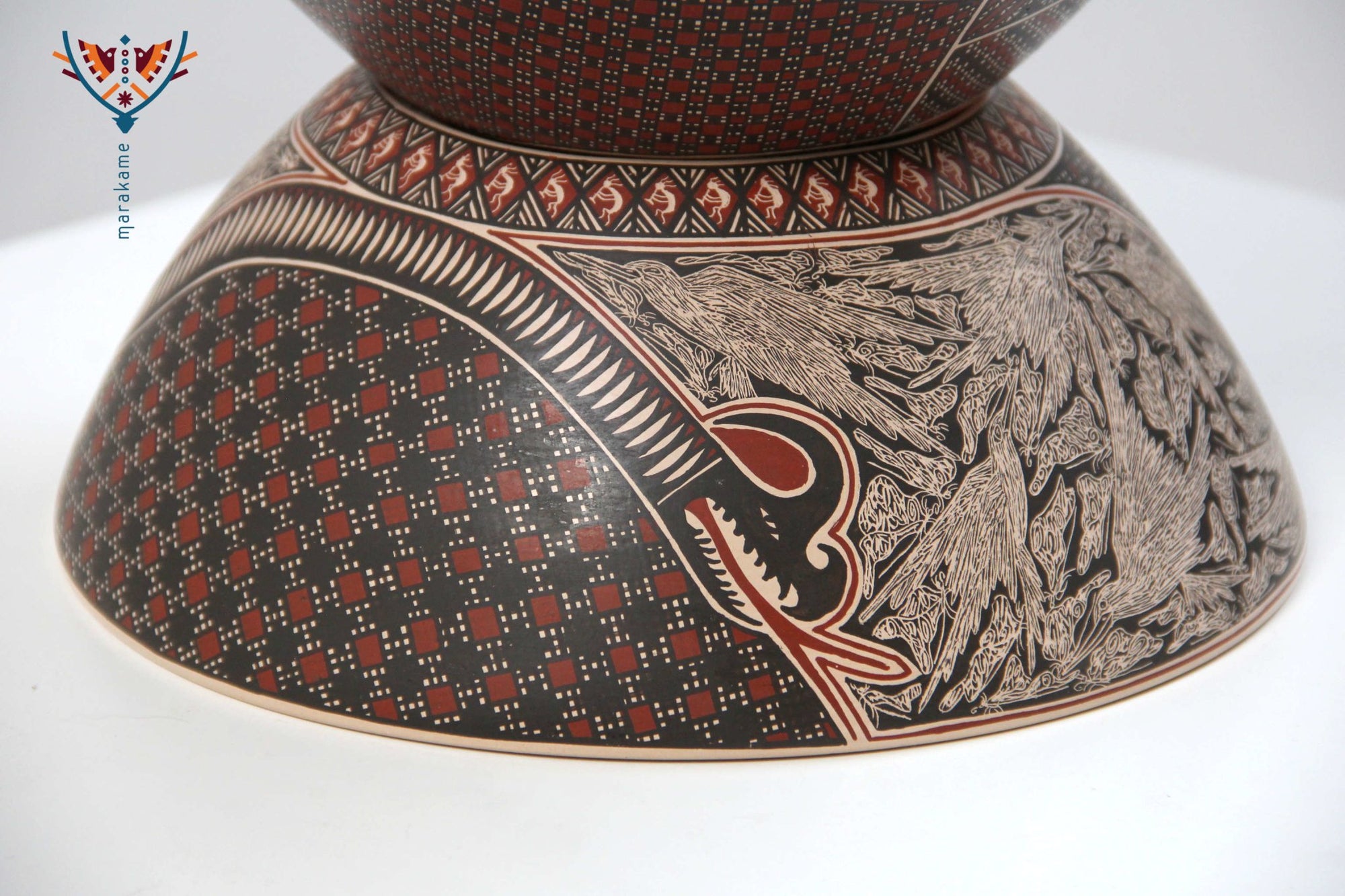 Ceramics of Mata Ortiz - Birds - 3° posto Ceramic Contest 2020 - Huichol Art - Marakame