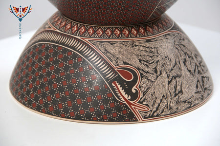 Ceramics of Mata Ortiz - Birds - 3° posto Ceramic Contest 2020 - Huichol Art - Marakame