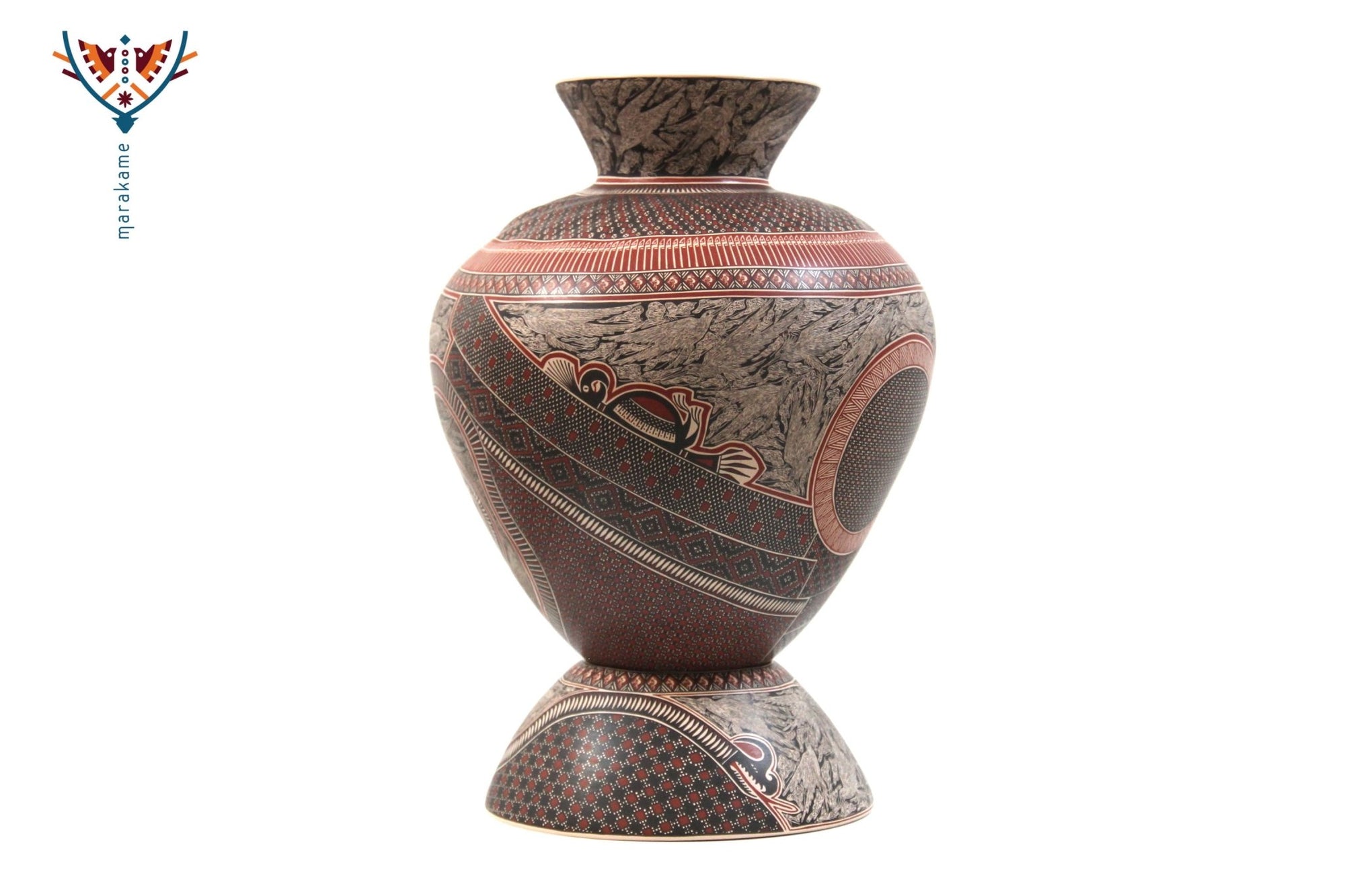 Ceramics of Mata Ortiz - Birds - 3° posto Ceramic Contest 2020 - Huichol Art - Marakame