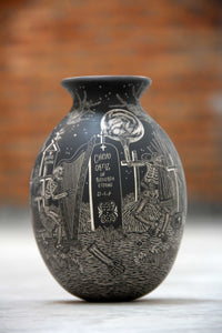 Mata Ortiz Keramik – Tanz im Pantheon – Nacht – Huichol-Kunst – Marakame