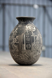 Mata Ortiz Ceramics - Dance in the Pantheon - Night - Huichol Art - Marakame